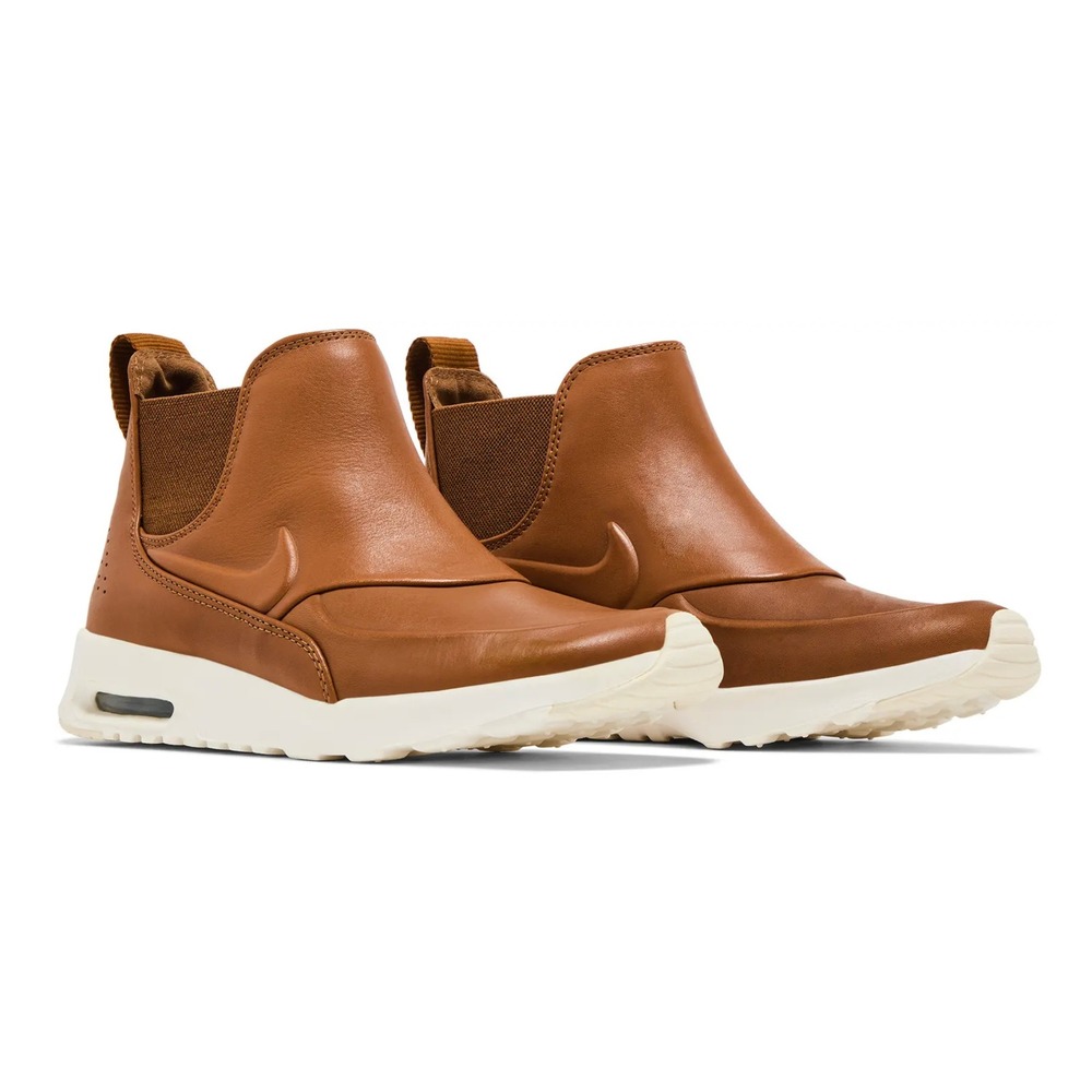Nike Air Max Thea Mid Women Ale Brown/Sail Leather Comfort Shoes Size 9